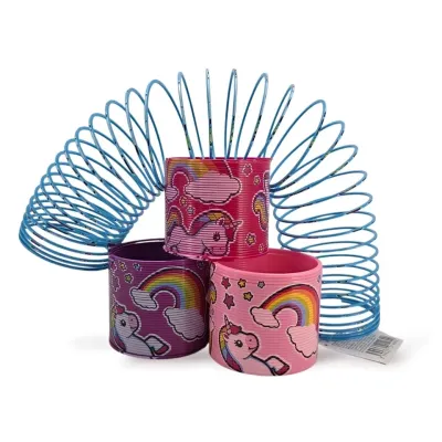 Pružina magická jednorožec 7cm - modrá