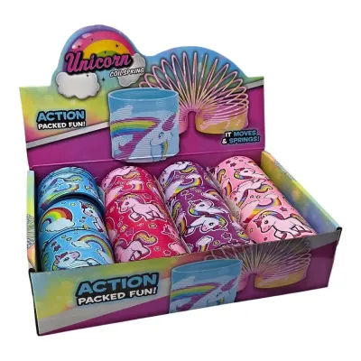 Pružina magická jednorožec 7cm - modrá