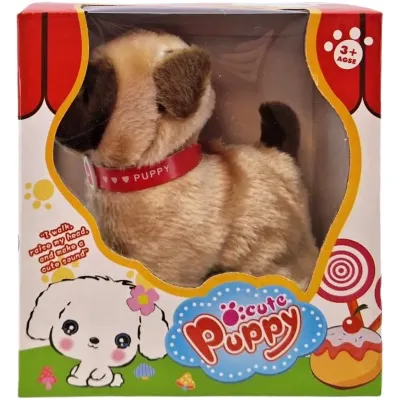 Psík puppy na baterky chodí a šteká 16cm