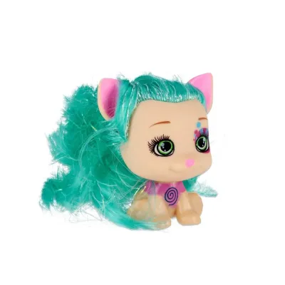 Psík s vlasmi 7cm - modrá