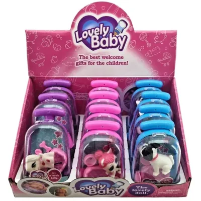 Psík v kufríku sada - modrá