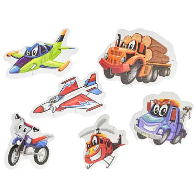 Puzzle detské Dopravné prostriedky 18-dielikov