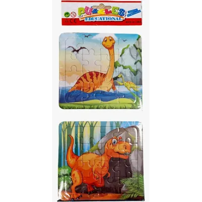 Puzzle s omaľovánkami Dino 2v1