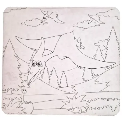 Puzzle s omaľovánkami Dino 2v1