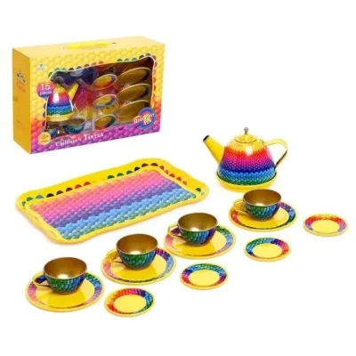 Riady kovové sada žltá 15ks