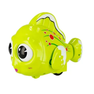 Rybička farebná na zotrvačník 8cm - červená