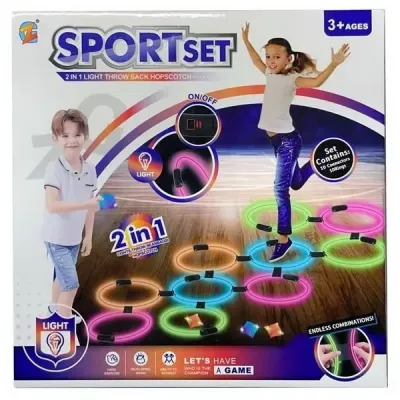 Skákacie krúžky svietiace set