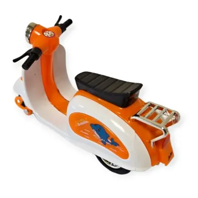 Skúter Safari na spätné natiahnutie 12cm - žltá