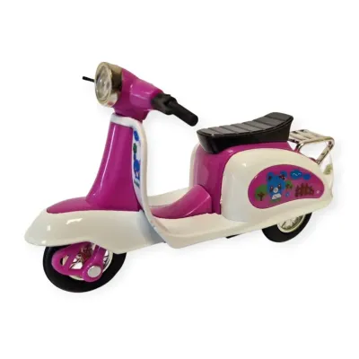 Skúter Safari na spätné natiahnutie 12cm - žltá