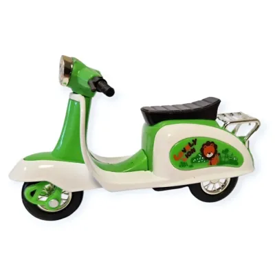 Skúter Safari na spätné natiahnutie 12cm - žltá