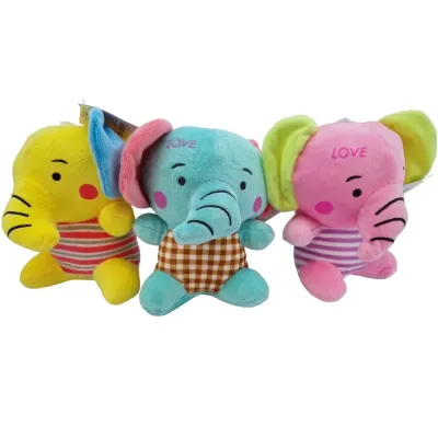 Slon plyšový 18cm - žltá