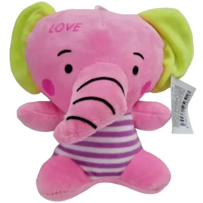 Slon plyšový 18cm - žltá