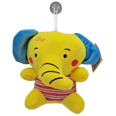Slon plyšový 18cm - žltá