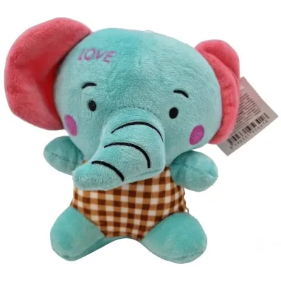 Slon plyšový 18cm - žltá