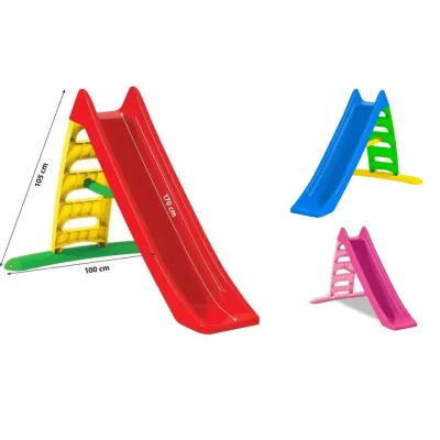 Šmykľavka detská rôzne farby 170cm - modrá