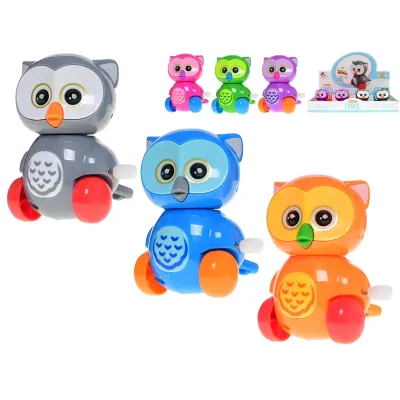 Sova na klúčik 8cm - modrá