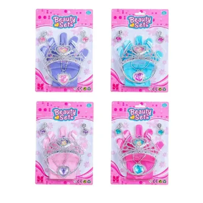 Šperky a rukavičky sada - modrá