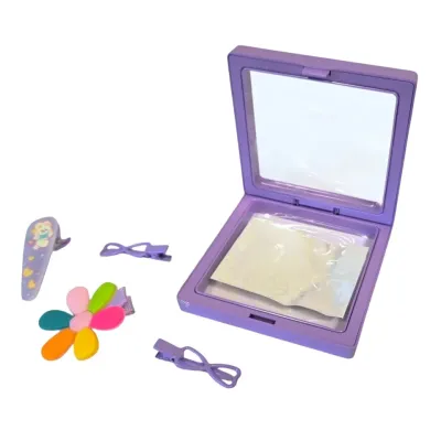 Sponky do vlasov set 4ks - fialová