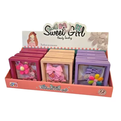 Sponky do vlasov set 4ks - fialová