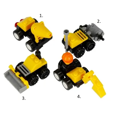 Stavebnica Alleblox Construction Crew 22-24ks/4druhy - 1