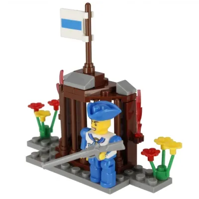 Stavebnica alleBlox Pirát 55-66ks/4druhy - väzenie