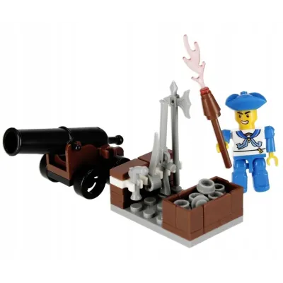 Stavebnica alleBlox Pirát 55-66ks/4druhy - väzenie
