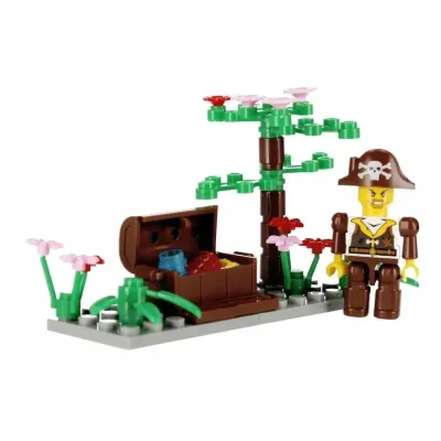 Stavebnica alleBlox Pirát 55-66ks/4druhy - väzenie