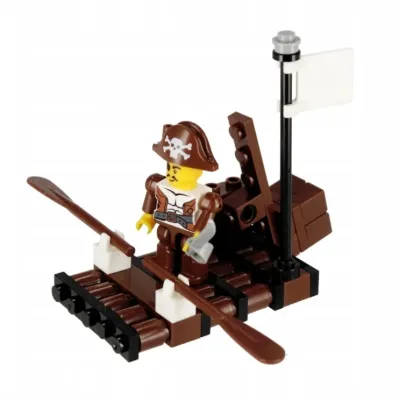 Stavebnica alleBlox Pirát 55-66ks/4druhy - väzenie