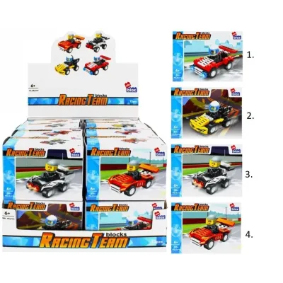 Stavebnica Alleblox RacingTeam 32-34ks/4druhy - 1
