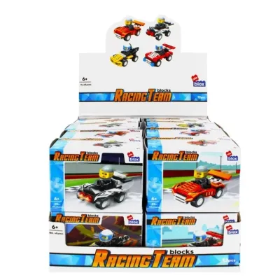 Stavebnica Alleblox RacingTeam 32-34ks/4druhy - 1