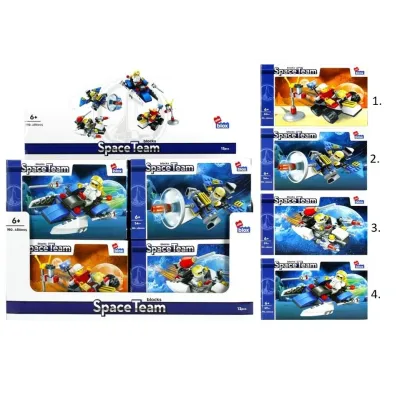 Stavebnica Alleblox Space Team 50-60ks/4druhy - 1