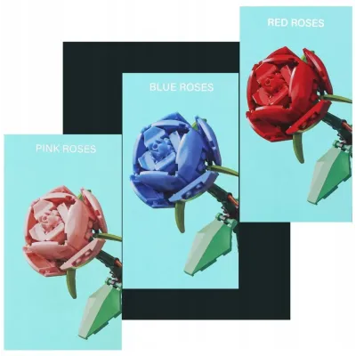 Stavebnica kvety "Scarlet Whisper" 756ks