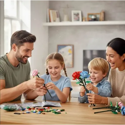 Stavebnica kvety "Scarlet Whisper" 756ks