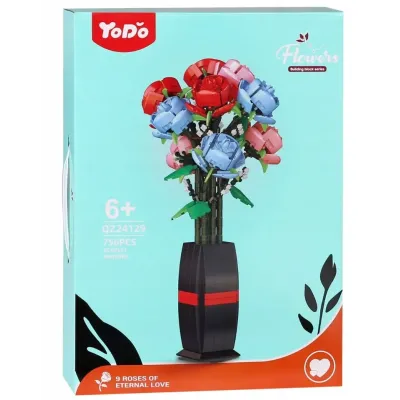 Stavebnica kvety "Scarlet Whisper" 756ks