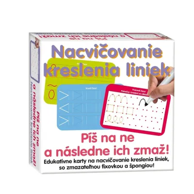 Stieracia tabuľa linky / písmená / čísla 16ks - písmená
