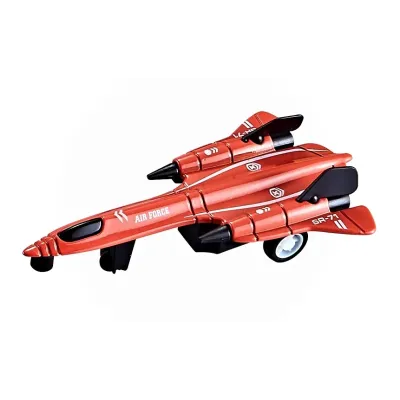 Stíhačka kov na spätné naťiahnutie 11cm - modrá