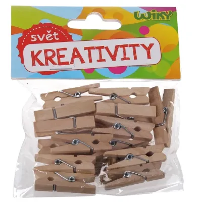 Štipce drevené 2,5cm 25ks