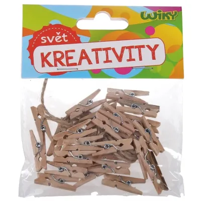 Štipce drevené 3,5cm 15ks