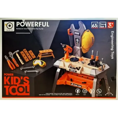 Stolík s náradím 63ks súprava 71cm