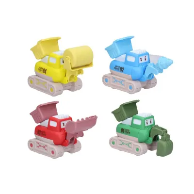 Stroj stavebný 13cm 4farby - žltá