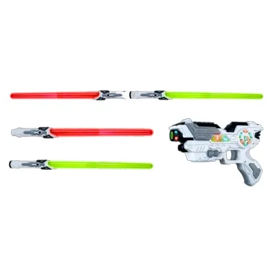 Svetelné meče 138cm s pištoľou sada