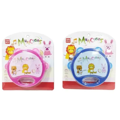 Tamburína detská 15,5cm - modrá