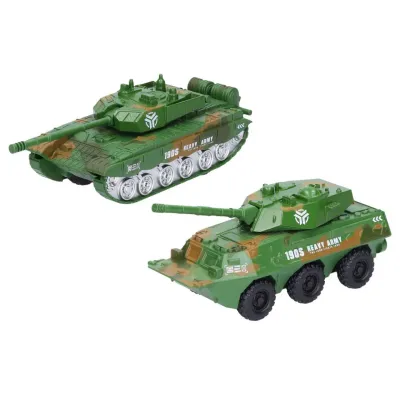 Tank kovový 16cm - kolesový podvozok