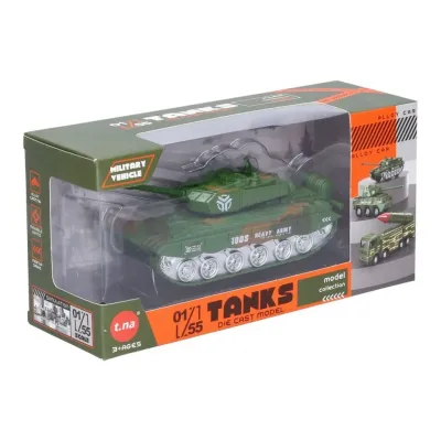 Tank kovový 16cm - kolesový podvozok