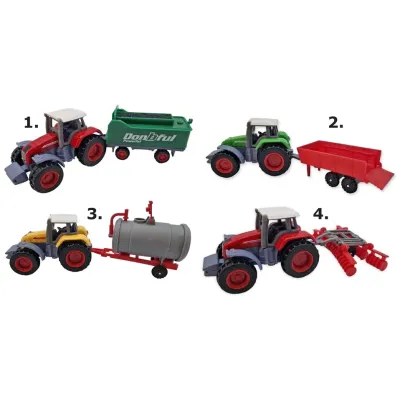 Traktor kovový s návesom 14cm - 1