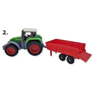 Traktor kovový s návesom 14cm - 1