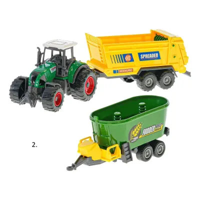 Traktor s vlečkou Farm set 3druhy - 1