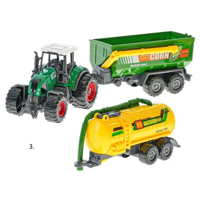 Traktor s vlečkou Farm set 3druhy - 1