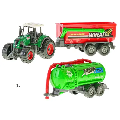 Traktor s vlečkou Farm set 3druhy - 1