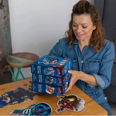 Trefl Drevené puzzle 160 dielikov - Thanos na tróne / Disney Marvel Heroes